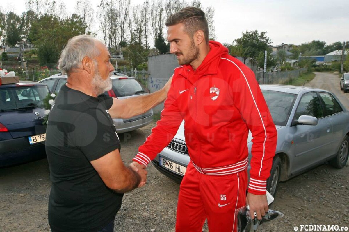 GALERIE FOTO Dinamoviştii s-au recules la mormîntul lui Cătălin Hîldan » Dănciulescu: ”În memoria «Unicului Căpitan», să umplem arena!”