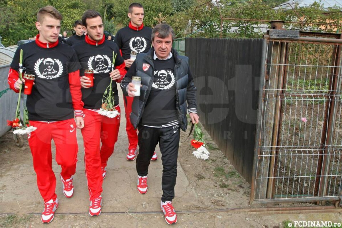 GALERIE FOTO Dinamoviştii s-au recules la mormîntul lui Cătălin Hîldan » Dănciulescu: ”În memoria «Unicului Căpitan», să umplem arena!”