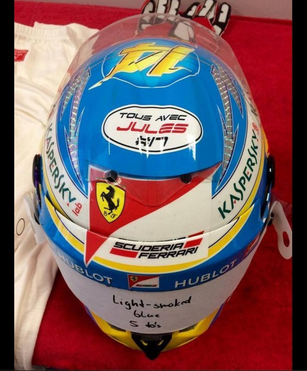 FOTO Gest emoţionant pentru Jules Bianchi! Mesajul piloţilor pentru francez