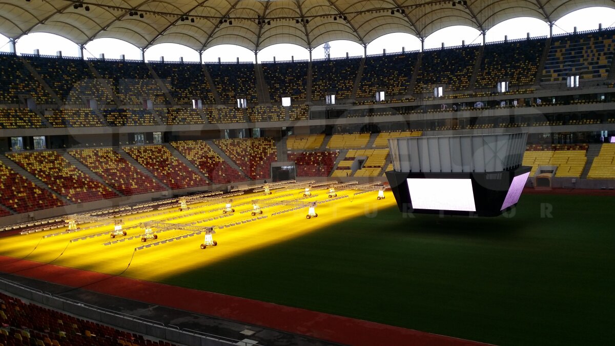 FOTO Cum arată Arena Naţională cu 48 de ore înaintea meciului România-Ungaria