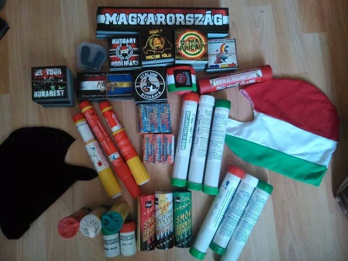 GALERIE FOTO Atenţie, UEFA! Huliganii maghiari se laudă că vin în România înarmaţi cu maşini de tocat şi cuţite!