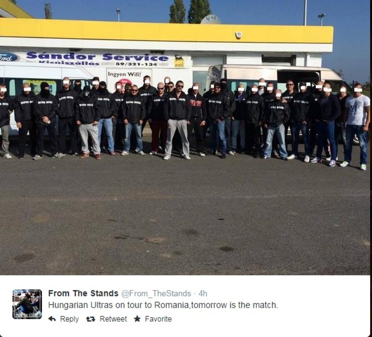 FOTO Fanii Ungariei au plecat spre Bucureşti! Torţe şi mesaje războinice
