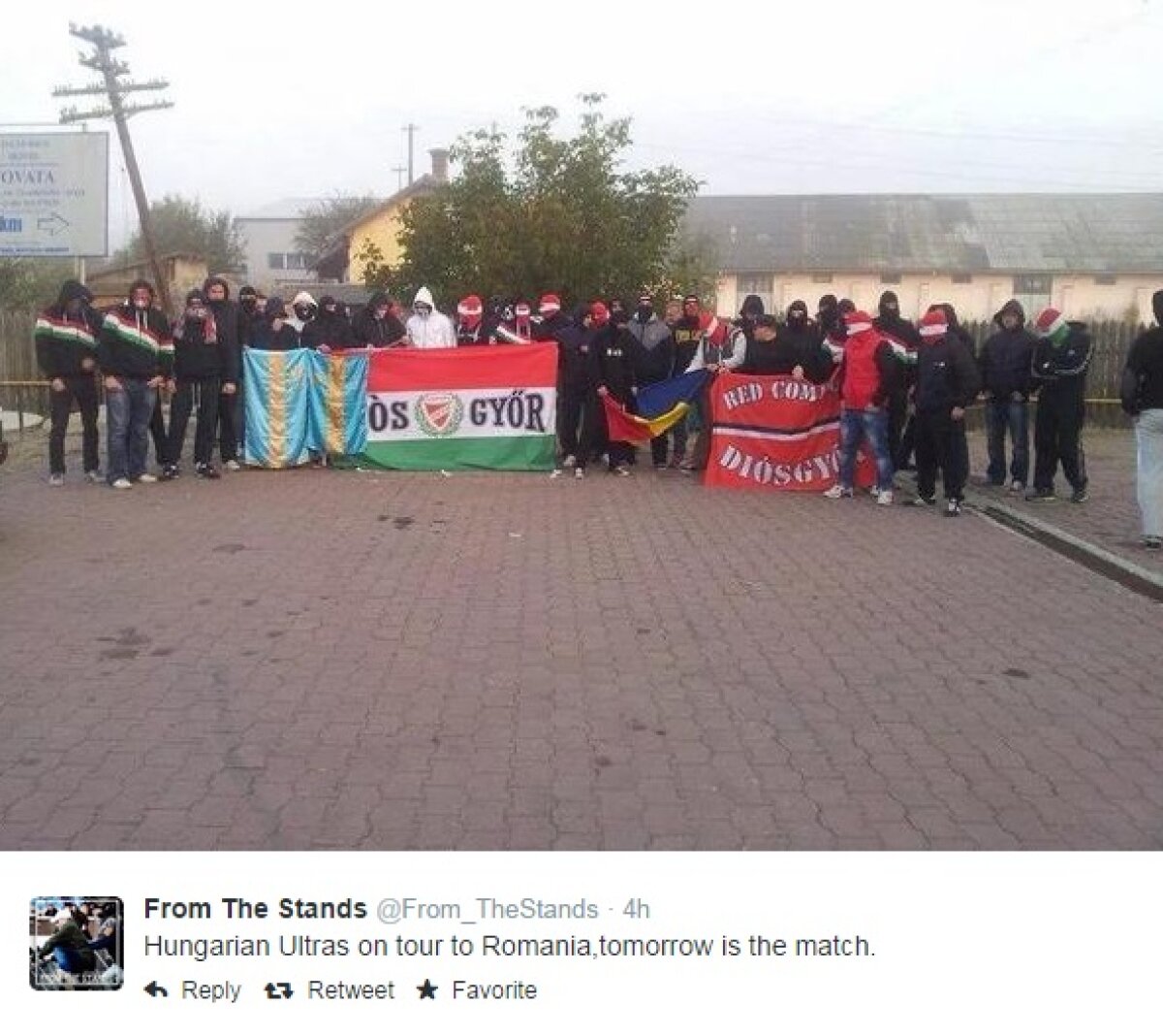 FOTO Fanii Ungariei au plecat spre Bucureşti! Torţe şi mesaje războinice