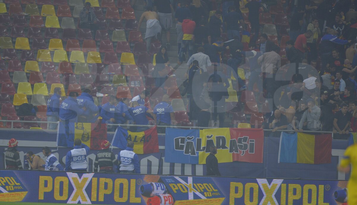 GALERIE FOTO Urmele măcelului! Incidente grave pe Naţional Arena! » Suporteri umpluţi de sînge, bătuţi de Jandarmerie şi firma de pază