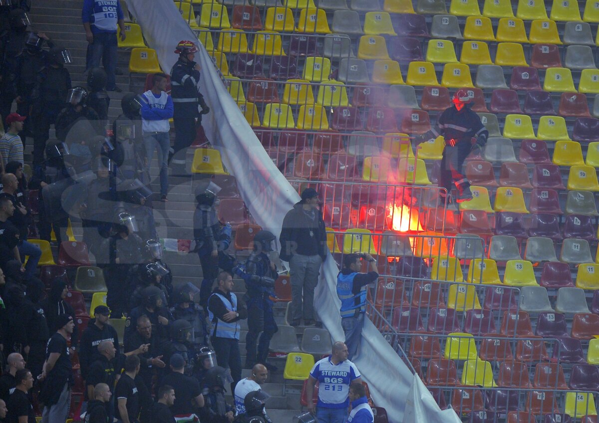 GALERIE FOTO Urmele măcelului! Incidente grave pe Naţional Arena! » Suporteri umpluţi de sînge, bătuţi de Jandarmerie şi firma de pază