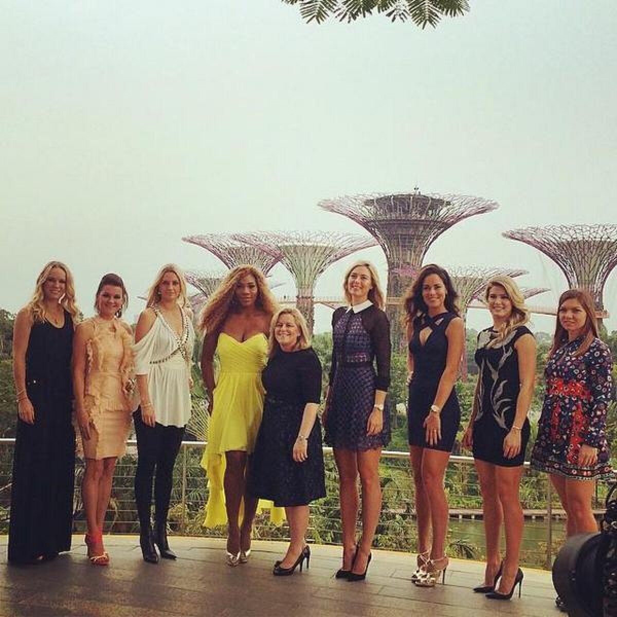 FOTO Parada modei la tragerea la sorţi pentru Turneul Campioanelor » Cum s-au prezentat jucătoarele la tragerea la sorţi