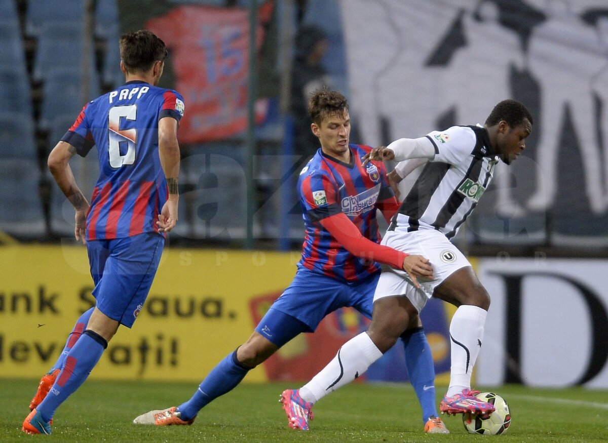 FOTO + VIDEO Recital în Ghencea! Steaua cîştigă la scor meciul cu U Cluj, 4-1 şi îşi reface avantajul de 3 puncte în fruntea clasamentului