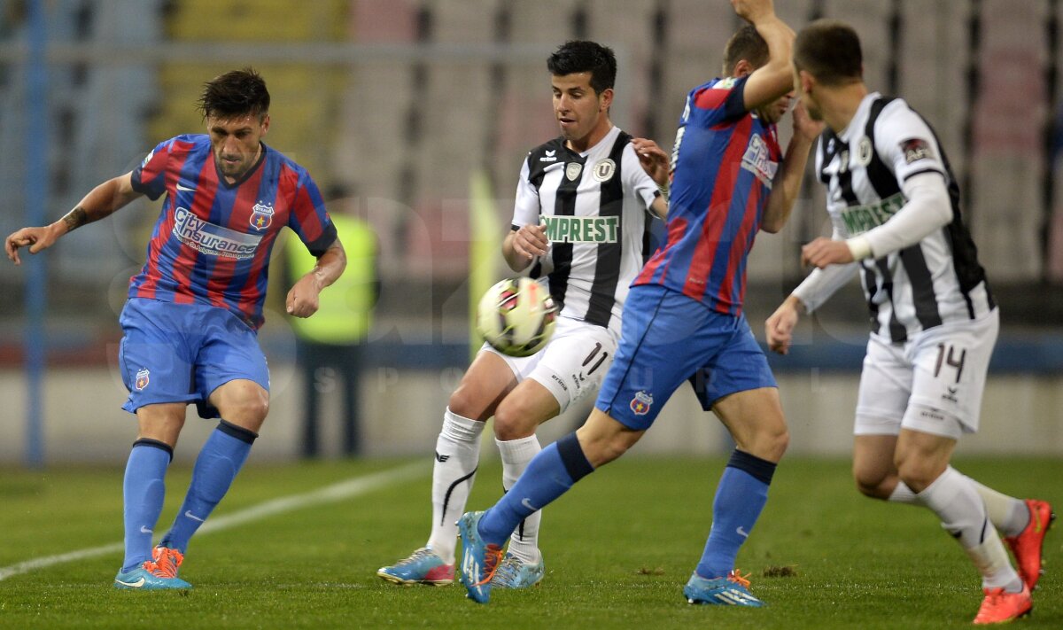 FOTO + VIDEO Recital în Ghencea! Steaua cîştigă la scor meciul cu U Cluj, 4-1 şi îşi reface avantajul de 3 puncte în fruntea clasamentului