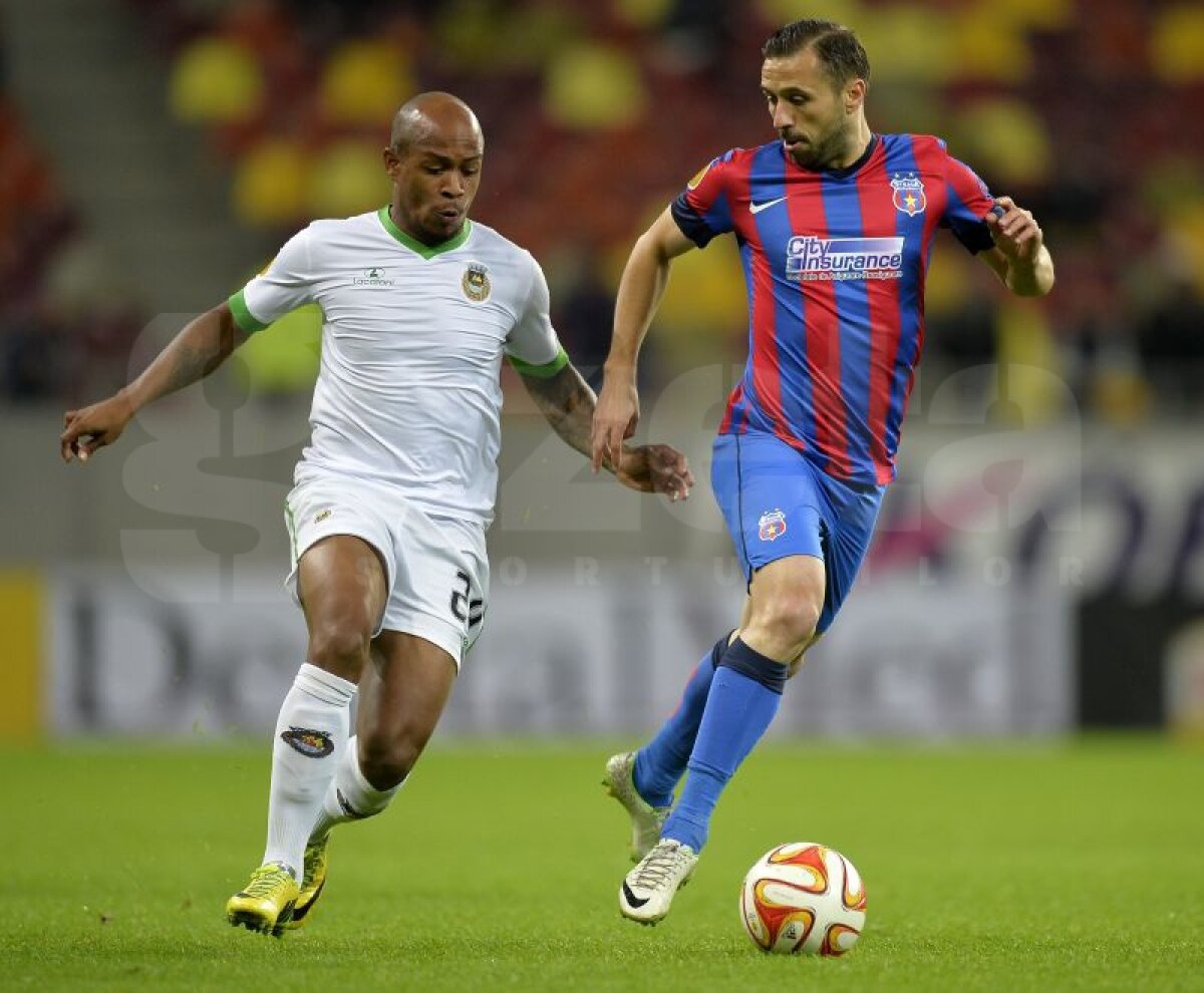 FOTO şi VIDEO Steaua urcă pe primul loc în grupa J din Europa League, după victoria în faţa lui Rio Ave, scor 2-1