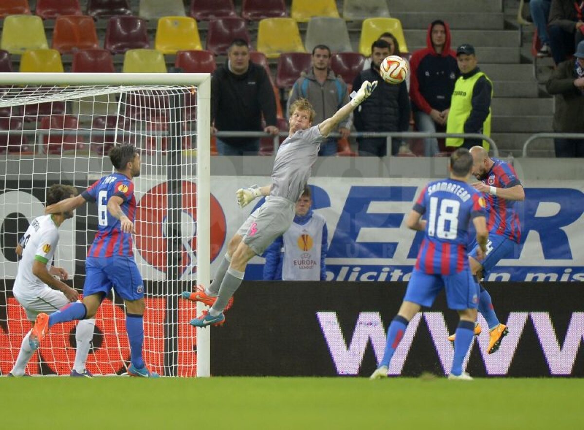 FOTO şi VIDEO Steaua urcă pe primul loc în grupa J din Europa League, după victoria în faţa lui Rio Ave, scor 2-1