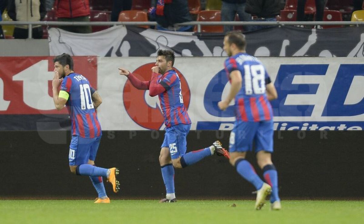 FOTO şi VIDEO Steaua urcă pe primul loc în grupa J din Europa League, după victoria în faţa lui Rio Ave, scor 2-1