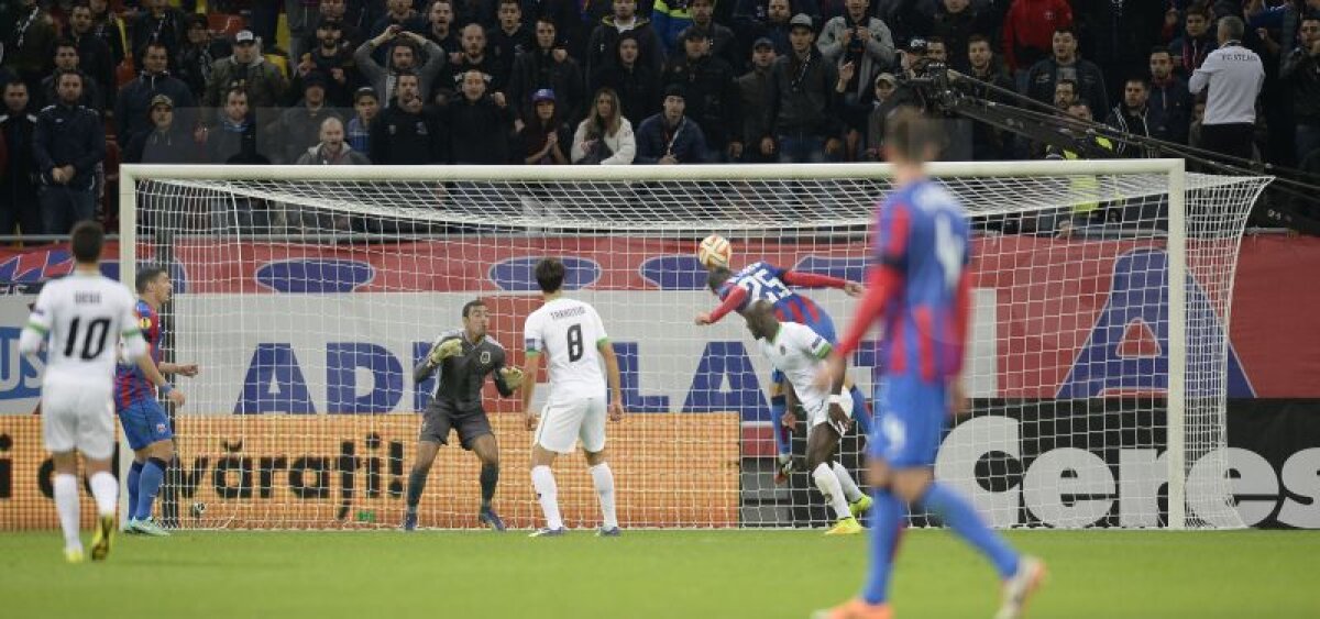 FOTO şi VIDEO Steaua urcă pe primul loc în grupa J din Europa League, după victoria în faţa lui Rio Ave, scor 2-1