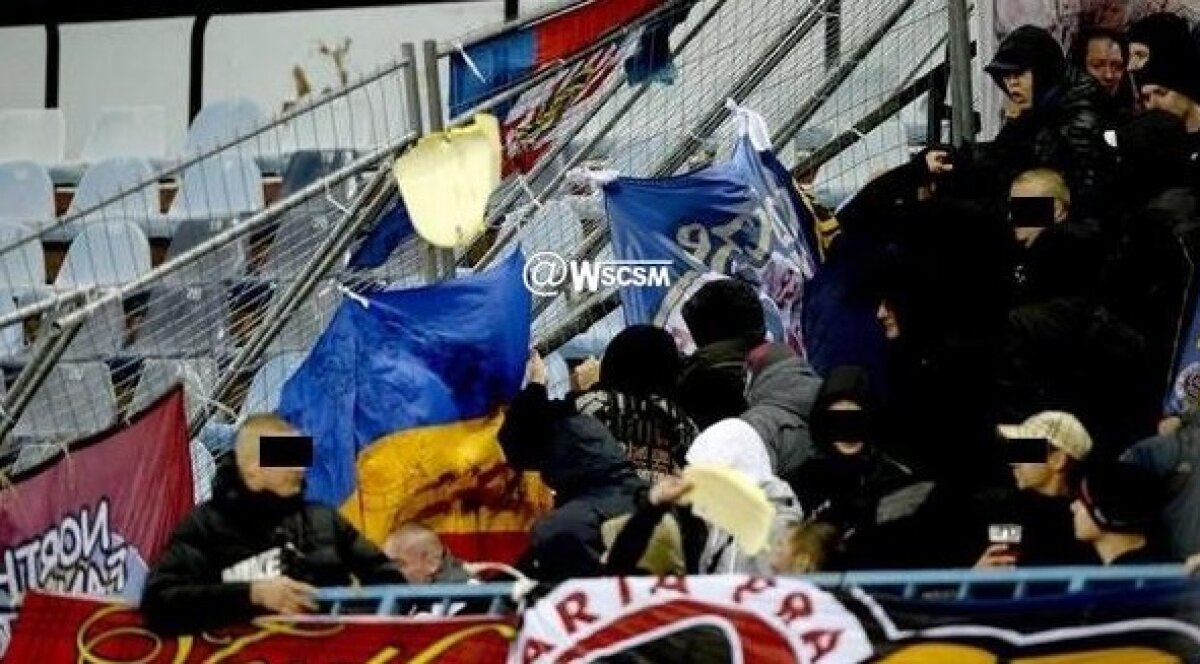 FOTO Violenţe în Europa League! Meciul Slovan Bratislava- Sparta Praga a fost întrerupt