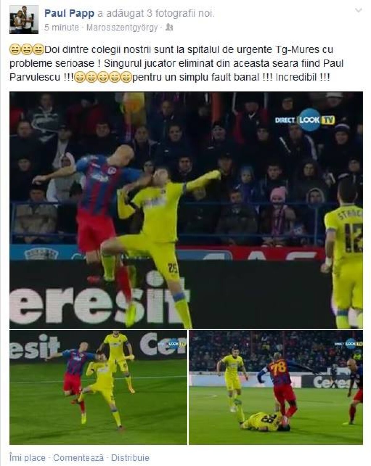 FOTO Paul Papp, nervos după finalul meciului! Mesaj pentru Cristi Pustai: "Să fim serioşi" » Mesajele postate la cîteva minute de la finalul jocului