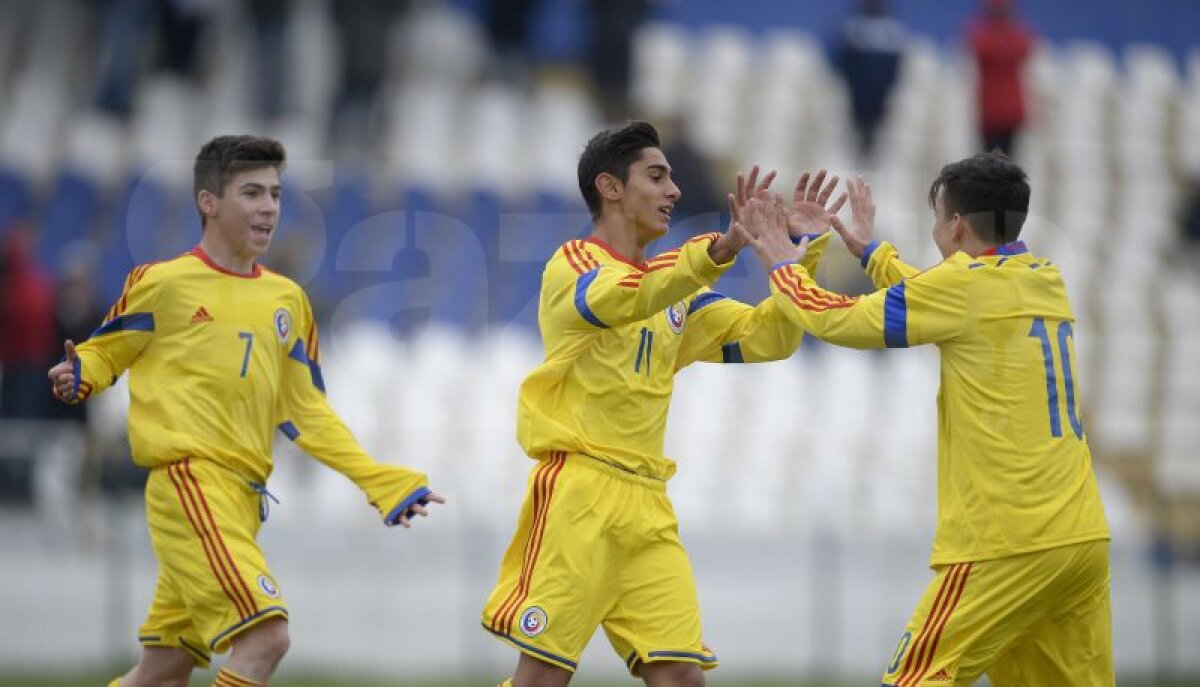 FOTO Debut în forţă pentru România U15 » Au cîştigat primul meci şi printre marcatori a fost un jucător de la Real Madrid