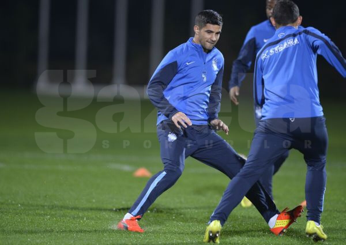 GALERIE FOTO Steaua a susţinut antrenamentul oficial în Portugalia! Prima reaţie a lui Costel Gâlcă despre gestul lui Sînmărtean de la meciul cu Dinamo