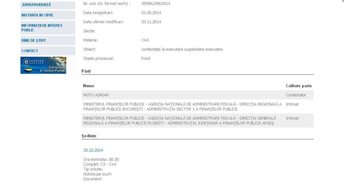 FOTO FISCUL cere executarea silită a lui Adrian Mutu!