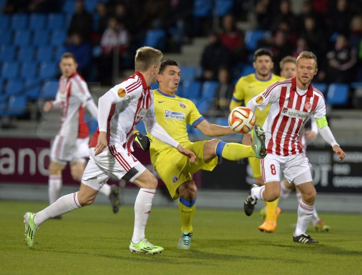 VIDEO şi FOTO Aalborg - Steaua 1-0 » Ratările lui Keşeru au îngropat Steaua, care are nevoie de un miracol pentru a se califica