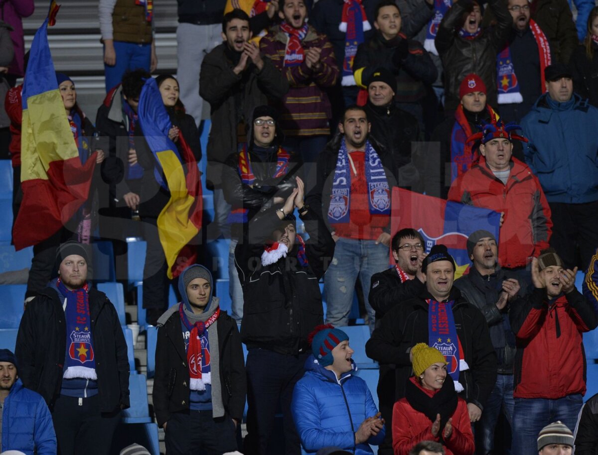FOTO Diaspora e roş-albastră! » Steaua a fost susţinută de peste 300 de suporteri cu Aalborg