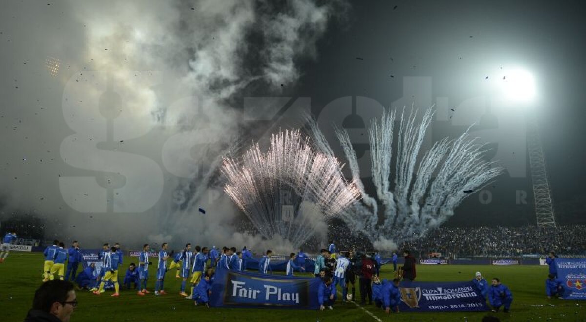 FOTO Steaua scrie finalul stadionului "Ion Oblemenco" » 1-0 cu CSU Craiova şi merge în semifinalele Cupei