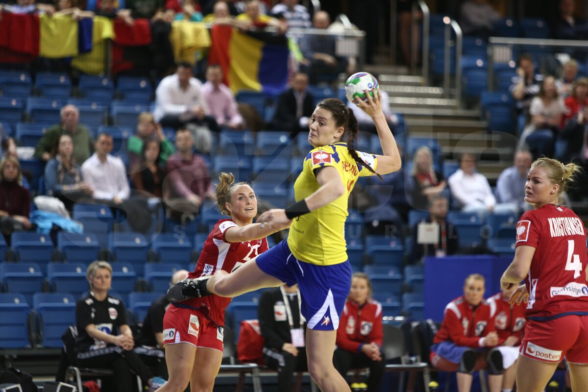 FOTO Norvegia - România 27-19 » Jucătoarele lui Tadici au pierdut meciul de debut la Campionatul European