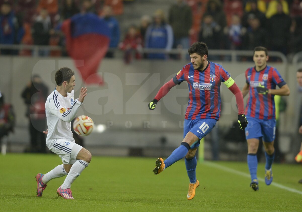 VIDEO şi FOTO » Adio, Europa! Steaua - Dinamo Kiev 0-2. Steaua ratează calificarea în primăvară