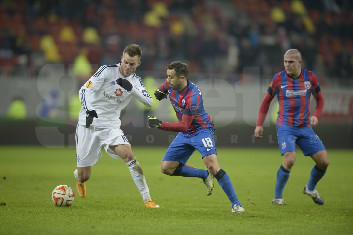 VIDEO şi FOTO » Adio, Europa! Steaua - Dinamo Kiev 0-2. Steaua ratează calificarea în primăvară