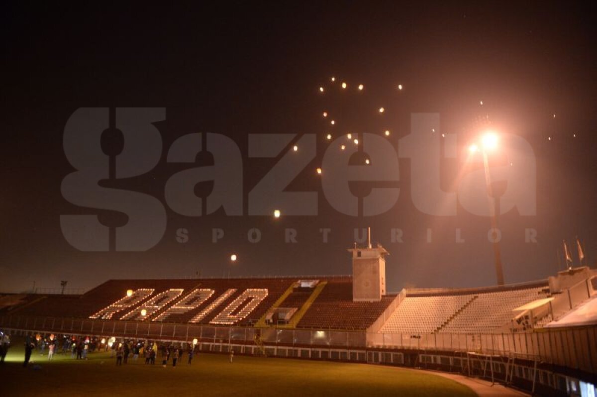 FOTO Momente emoţionante în Giuleşti! Fanii Rapidului l-au omagiat pe Nicolae Manea