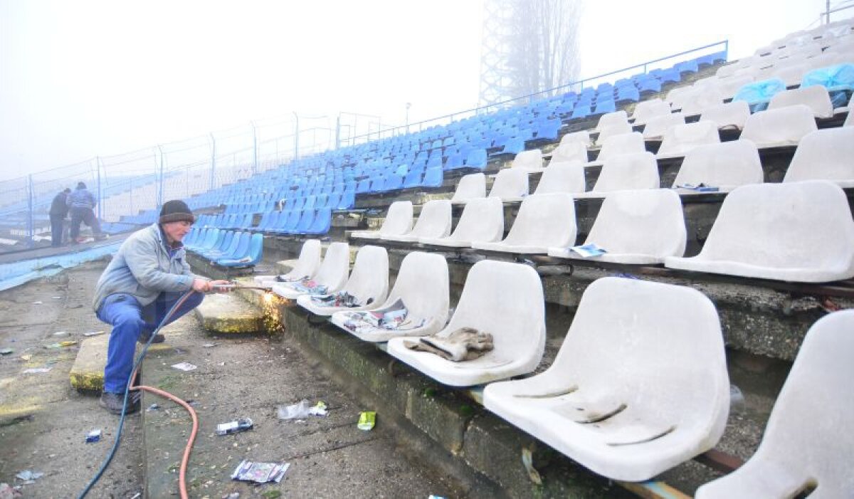 GALERIE FOTO Gloriile Universităţii, despre imaginile dureroase cu arena "Ion Oblemenco": "Aici s-a născut fotbalul spectacol în România"