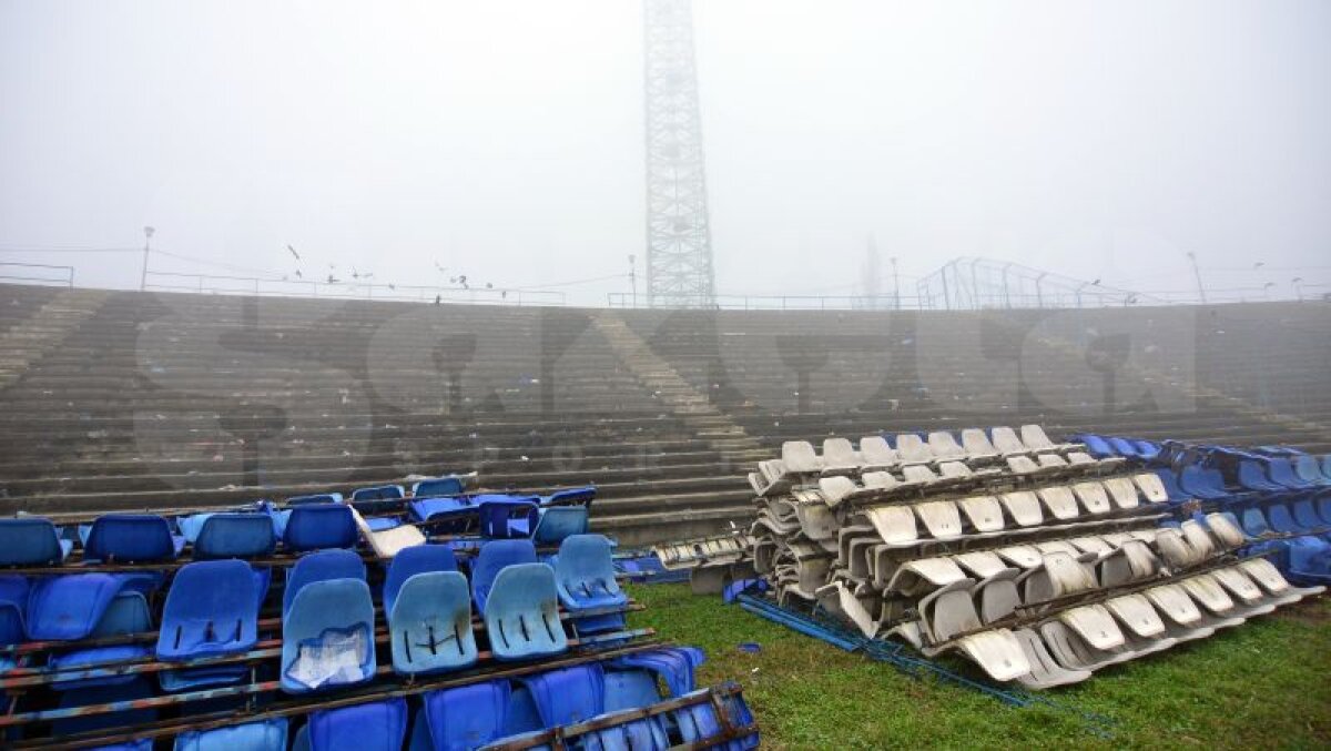 GALERIE FOTO Gloriile Universităţii, despre imaginile dureroase cu arena "Ion Oblemenco": "Aici s-a născut fotbalul spectacol în România"