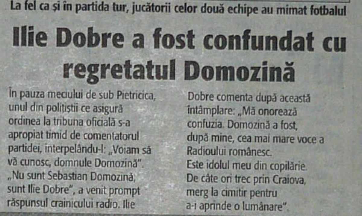 REMEMBER GSP.RO »	Scene fabuloase cu Ilie Năstase şi Victor Piţurcă şi ce se întîmplă cînd Ilie Dobre dă peste un poliţist! 3 poveşti incredibile