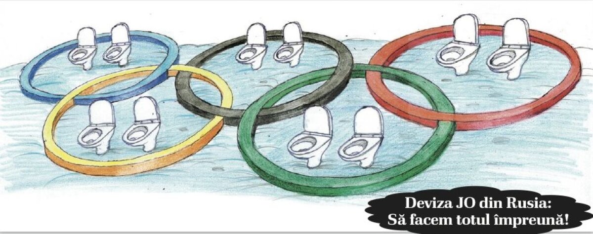 FOTO Ai noştri, ca brazii pe pîrtii » Cele mai tari caricaturi realizate de Emil Mierlă în 2014. Episodul 1: Jocurile Olimpice de la Soci