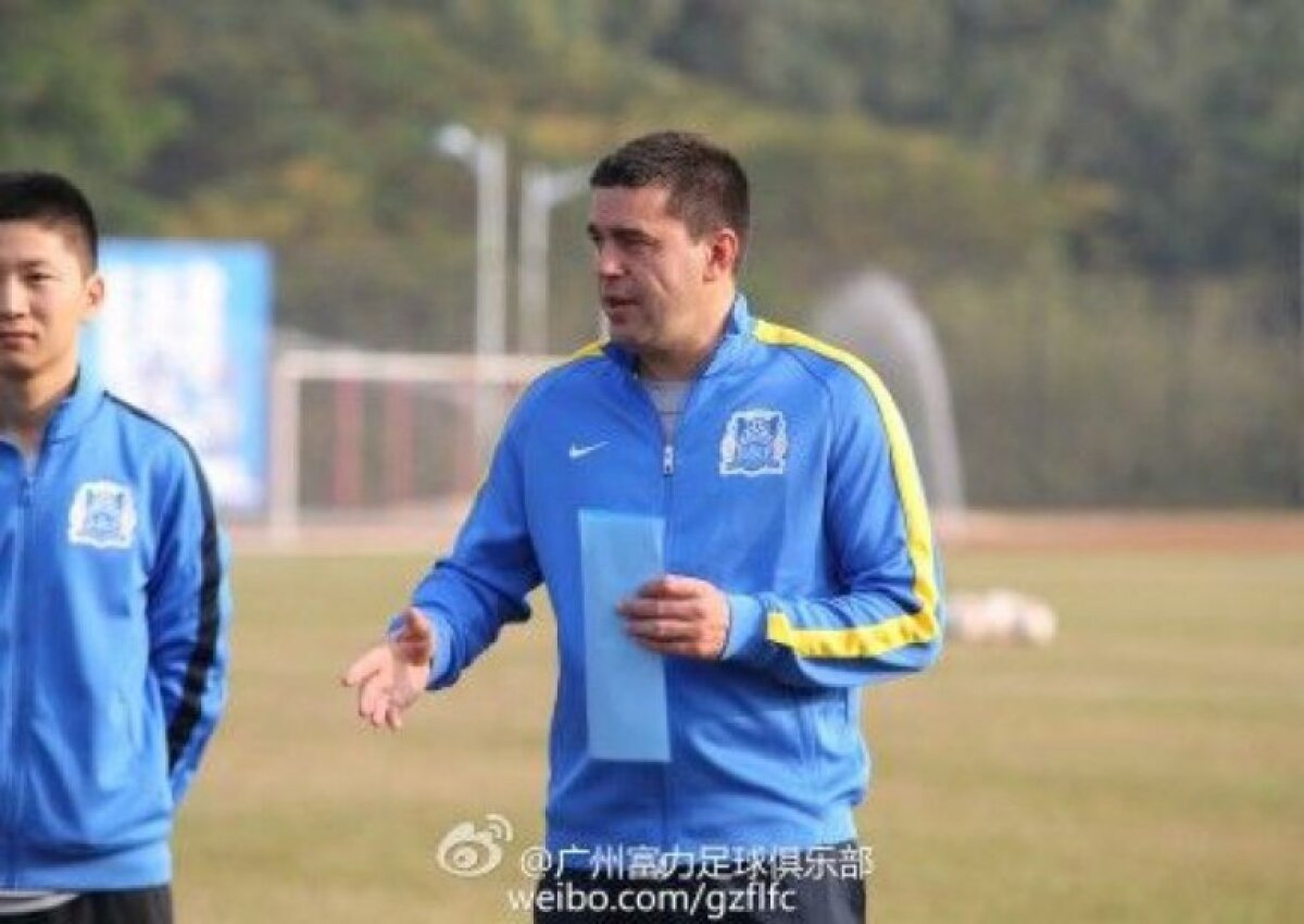 FOTO Primul antrenament condus de Cosmin Contra la Guangzhou R&F! Ce român vrea să transfere