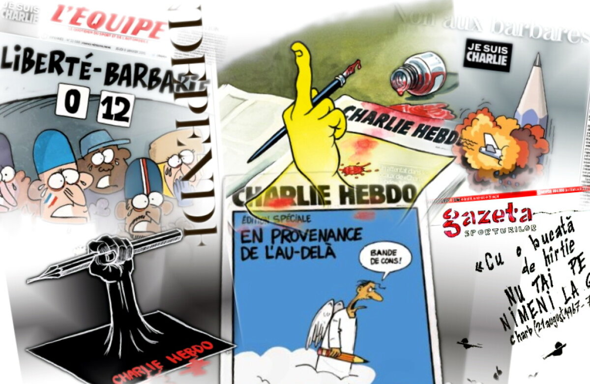 GALERIE FOTO Coperţi speciale » Peste 80 de ziare din întreaga lume au ieşit pe pagina întîi cu atacul terorist de la Paris