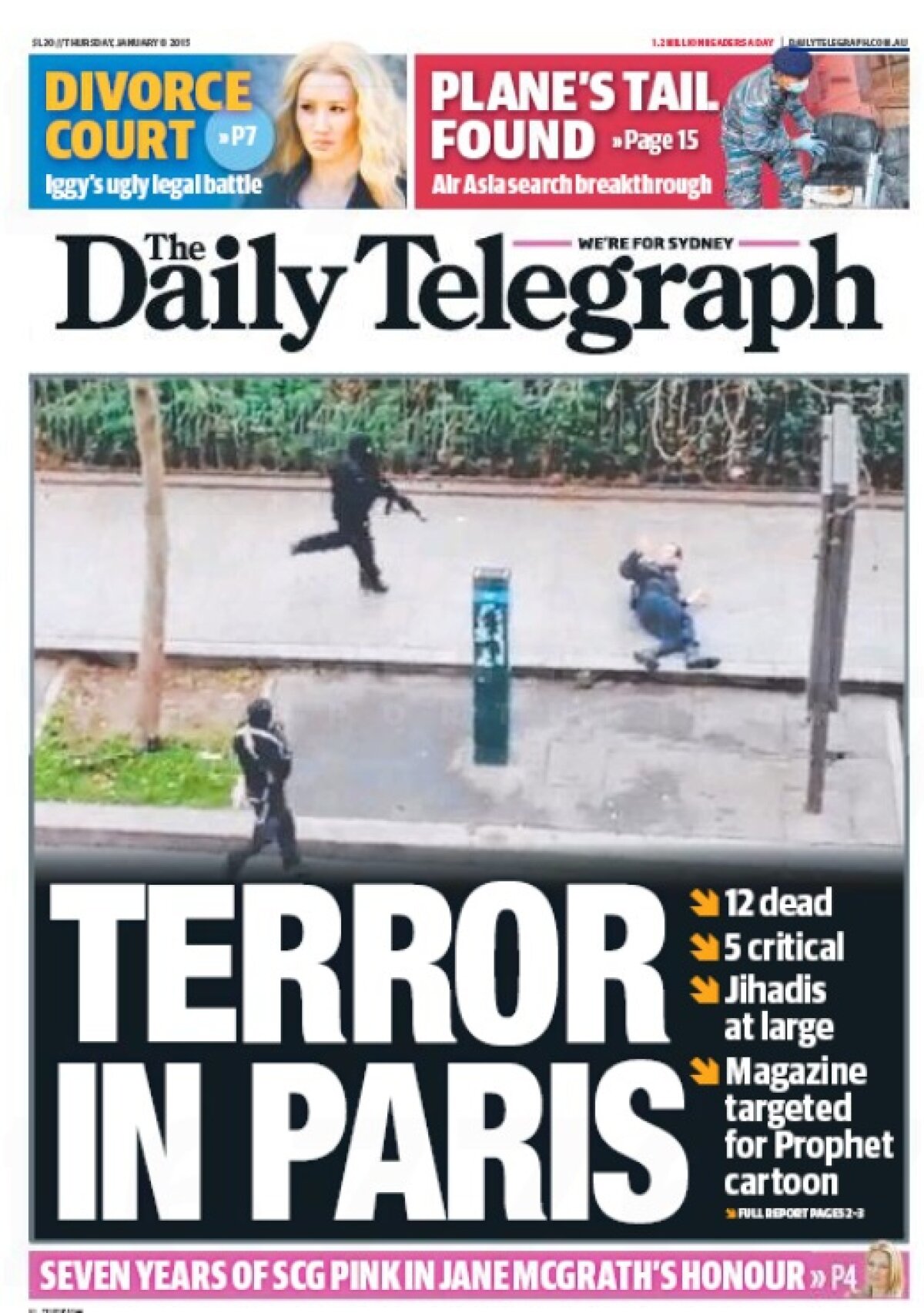 GALERIE FOTO Coperţi speciale » Peste 80 de ziare din întreaga lume au ieşit pe pagina întîi cu atacul terorist de la Paris