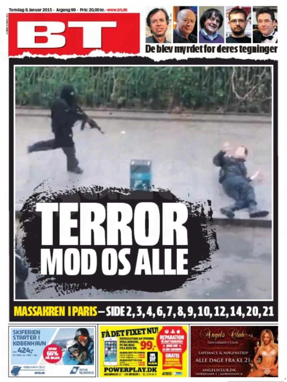 GALERIE FOTO Coperţi speciale » Peste 80 de ziare din întreaga lume au ieşit pe pagina întîi cu atacul terorist de la Paris