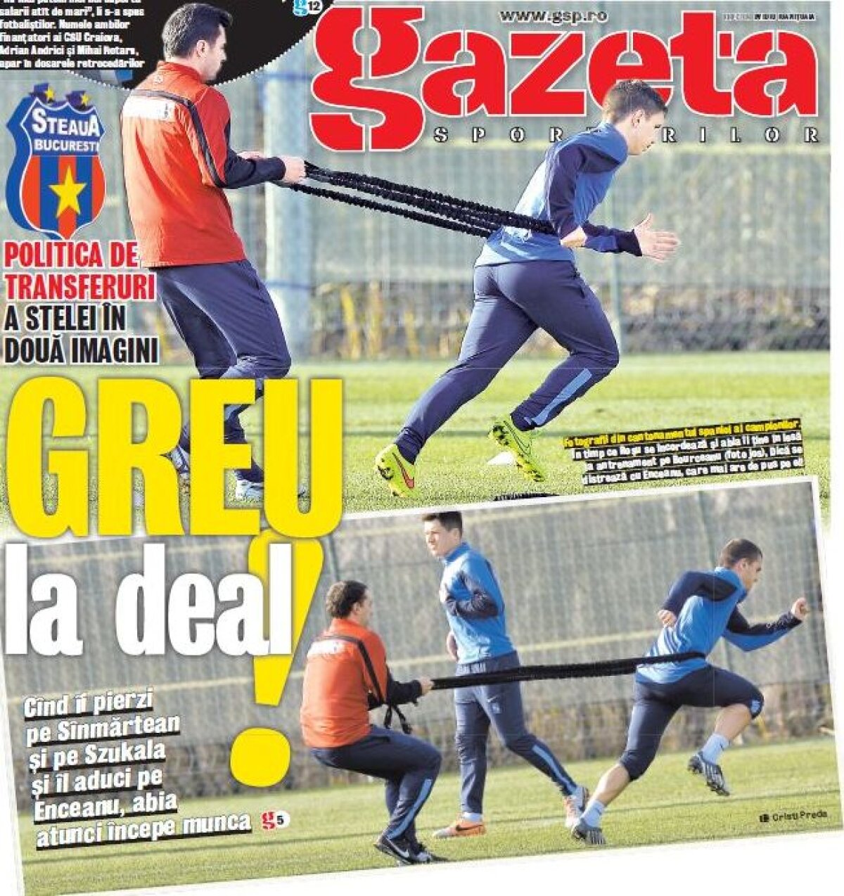 Politica de transferuri a Stelei în două imagini » Greu la deal!