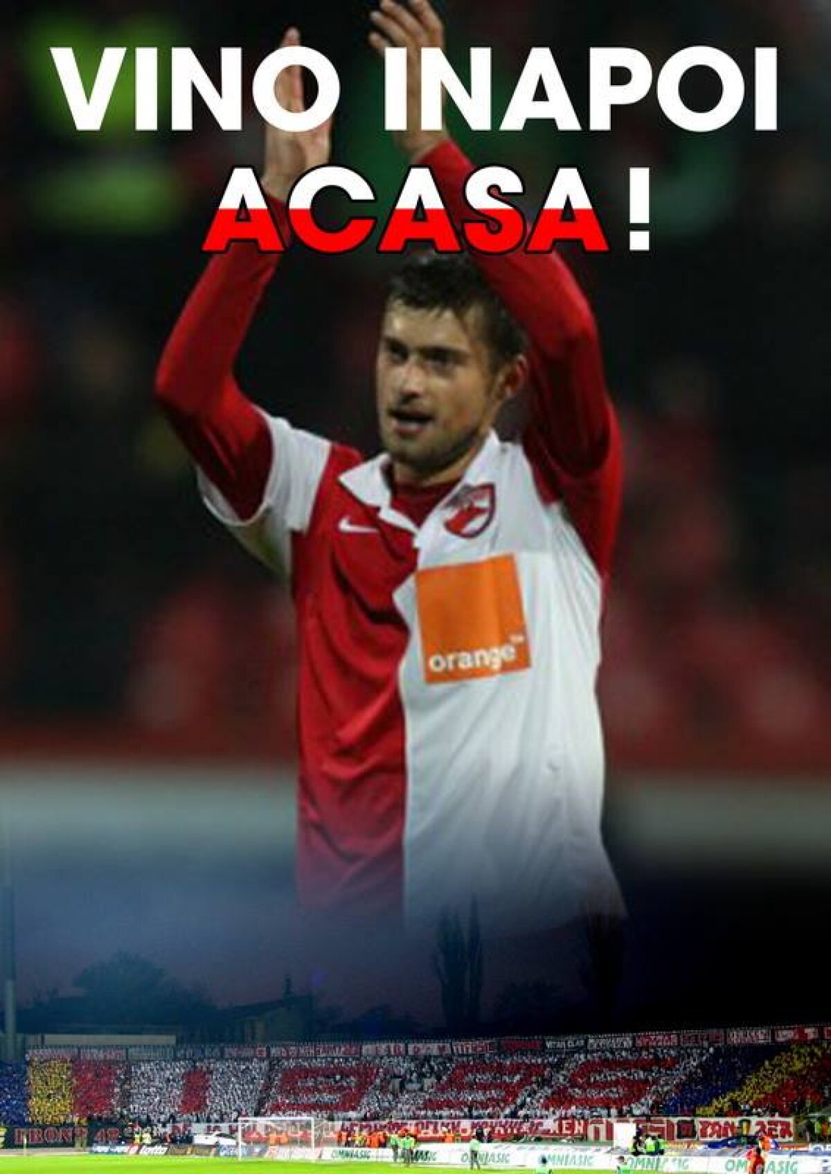 Fanii dinamovişti îl iau la sentiment pe Gabi Tamaş: "Nici nu îndrăznim să gîndim măcar că te-ai putea duce la Steaua pentru un pumn de bani!"