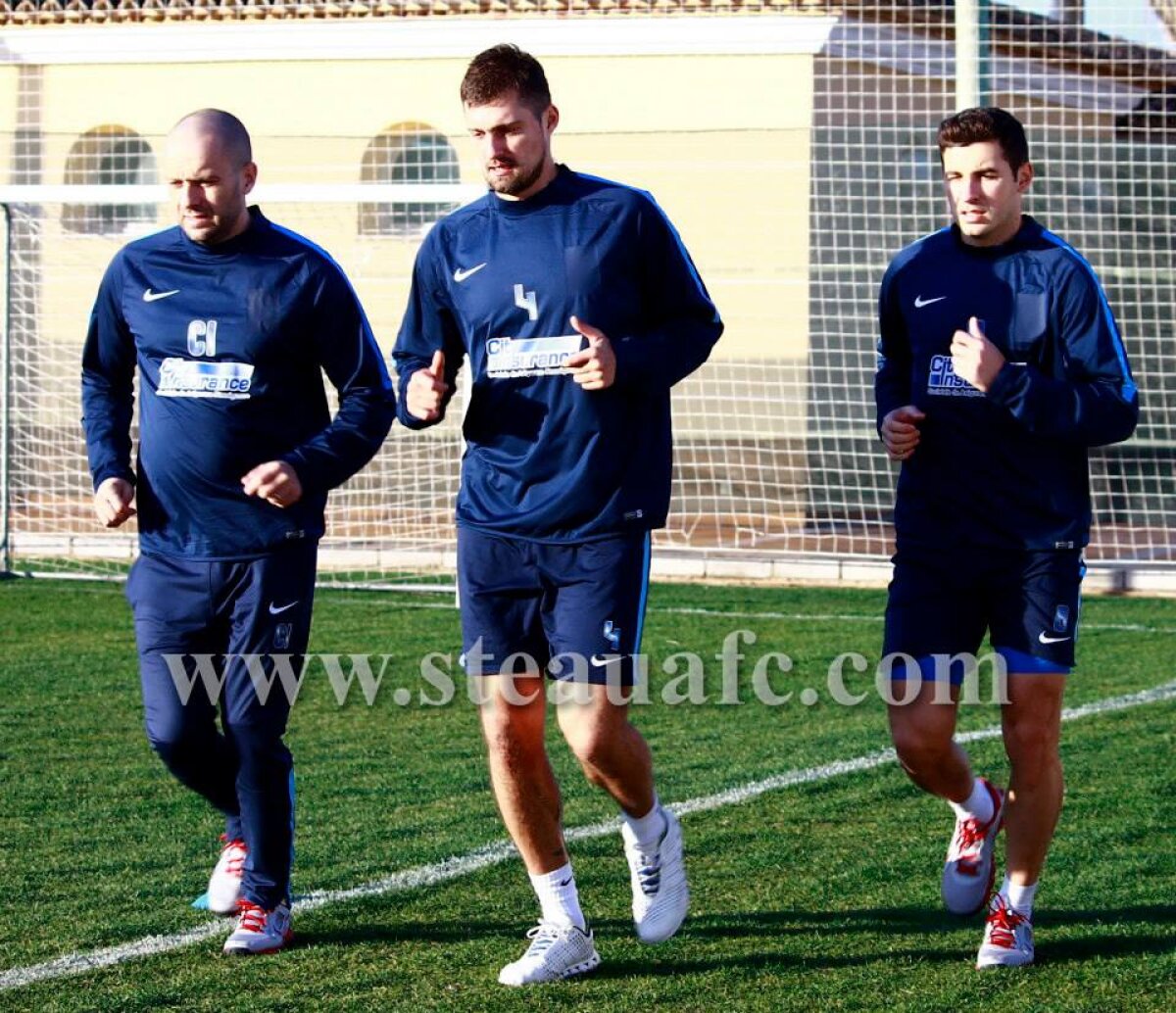 GALERIE FOTO Gabriel Tamaş a început antrenamentele alături de colegii săi: "Simt că joc de o viaţă la Steaua!" ;)