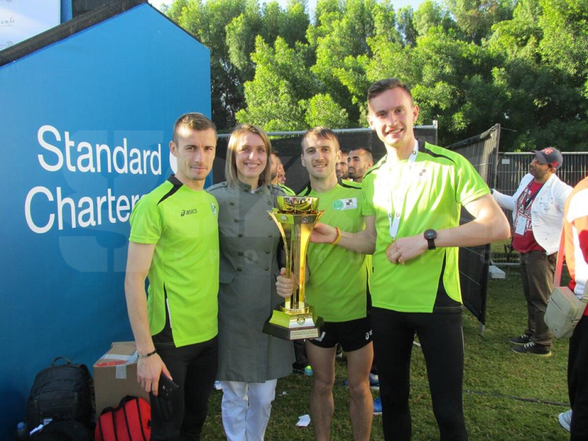Performanţă incredibilă pentru 3 români la Maratonul din Dubai » Au cîştigat medalia de aur la echipe şi l-au întîlnit pe Kenenisa Bekele
