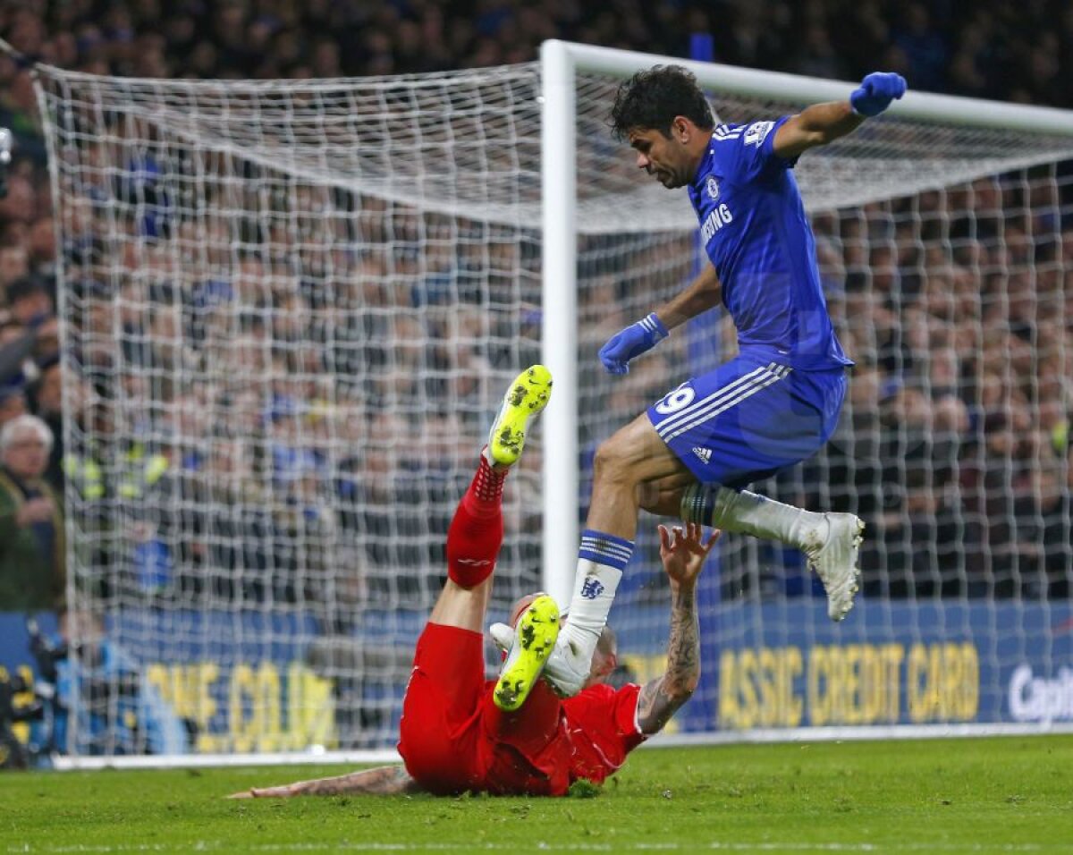 VIDEO Pitbull » Diego Costa n-a înscris în Chelsea - Liverpool, 1-0, dar a ”muşcat” din adversari