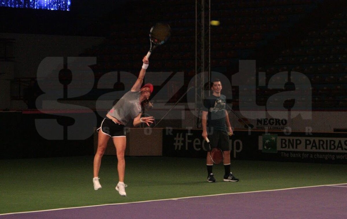 FOTO Lovituri de acomodare » România caută un loc în barajul pentru Grupa Mondială I: "Totul arată foarte bine”