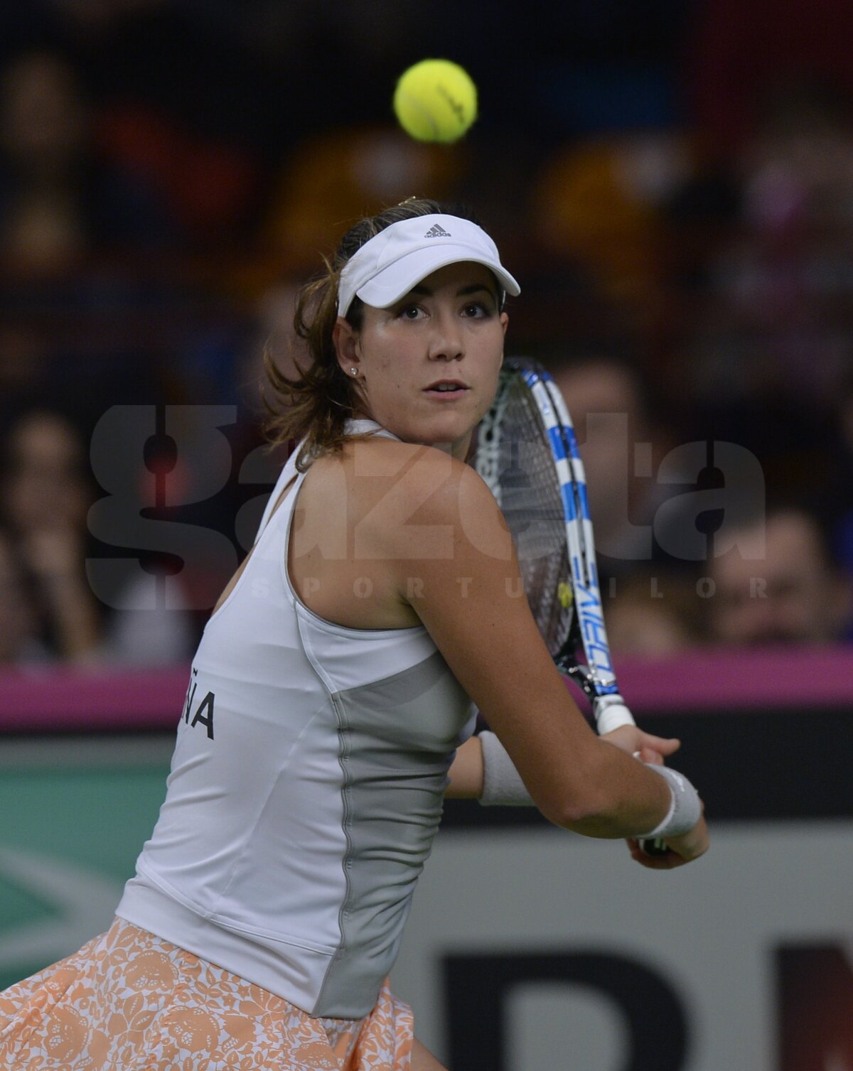 FOTO Spania - România 1-1 » Garbine Muguruza o învinge pe Irina Begu şi egalează scorul după prima zi de Fed Cup