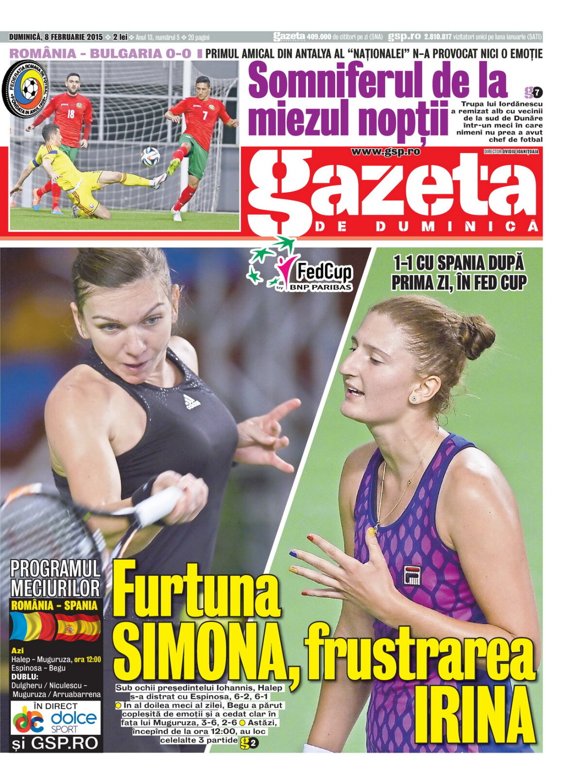 FOTO Furtuna Simona Halep, frustrarea Irina Begu » Cum a fost prima zi a României la Cupa FED: "E altfel decît într-un turneu obişnuit”