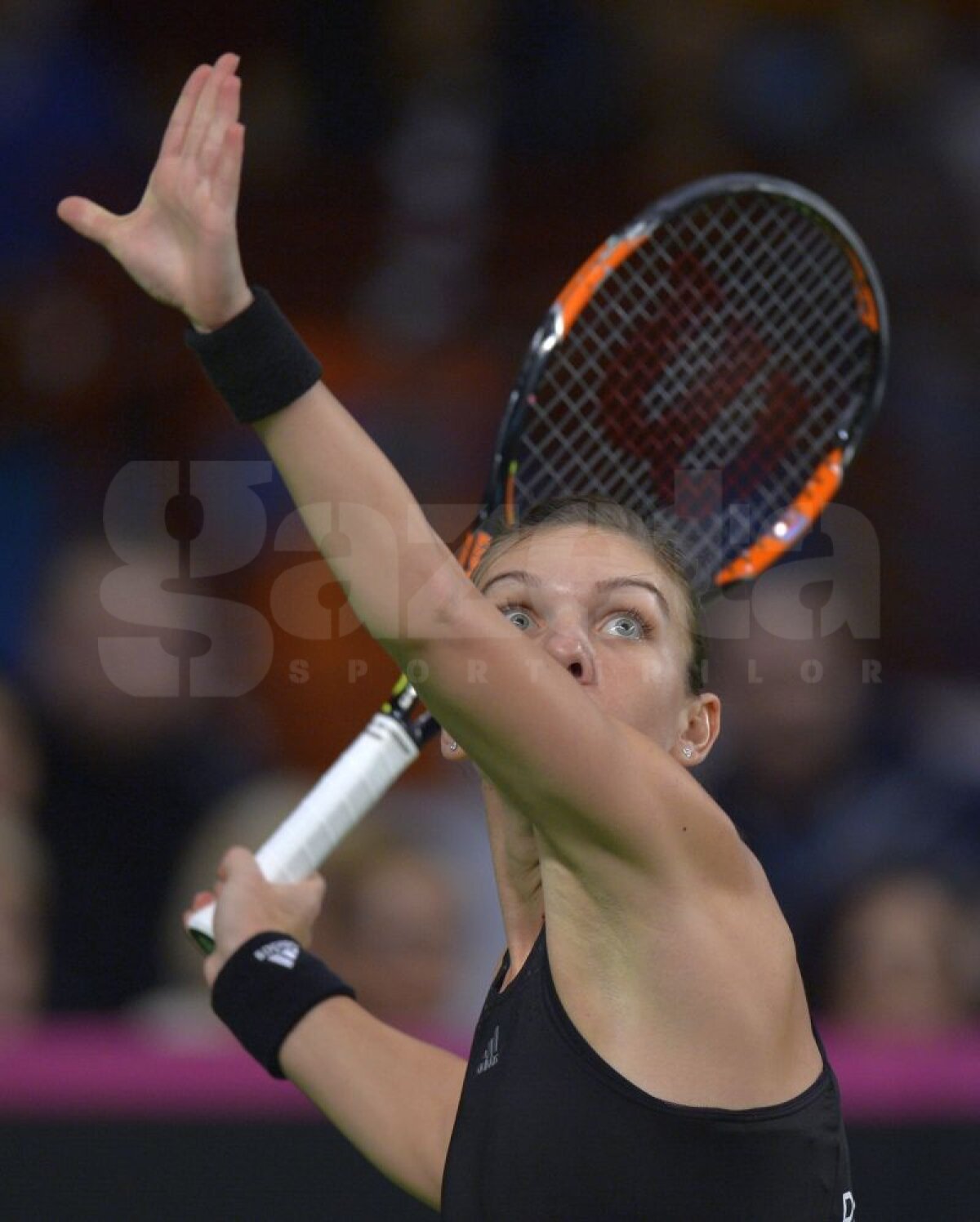 FOTO » Simona Halep, fără şansă în faţa lui Garbine Muguruza » Spania este în avantaj