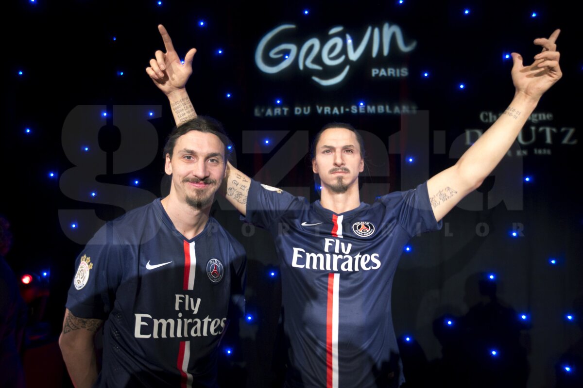 FOTO şi VIDEO A făcut-o şi p-asta » Zlatan Ibrahimovici e foarte mîndru de statuia sa de la Paris: "O putem pune în locul Turnului Eiffel"