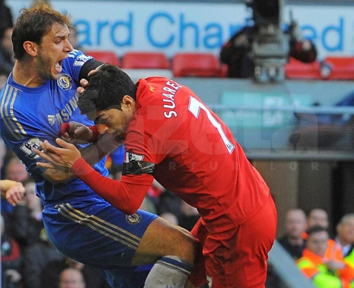 CannibaLeague » Muşcat de Luis Suarez, Branislav Ivanovici a devenit cîinele rău de la Chelsea: şi-a înfipt colţii în umărul unui adversar