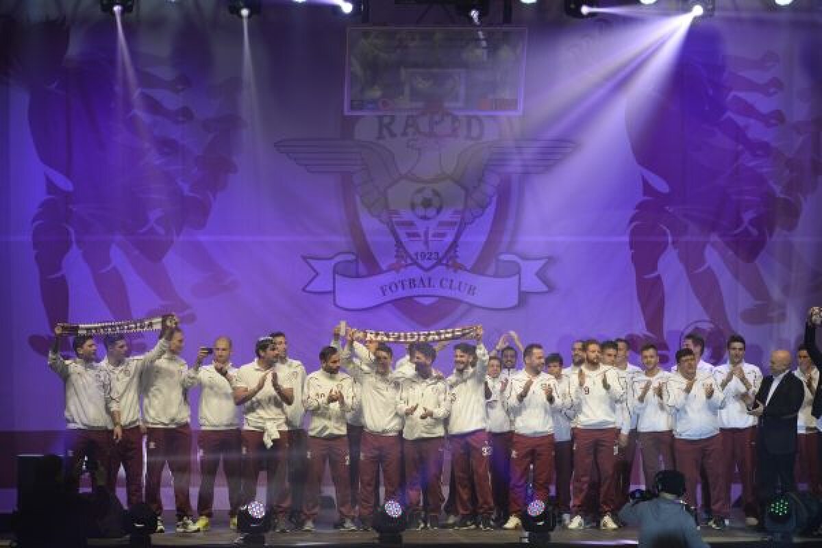 GALERIE FOTO Rapid şi-a prezentat achiziţiile într-o atmosferă de vis » Daniel Niculae, Cristi Săpunaru şi Daniel Pancu au fost cei mai aplaudaţi jucători