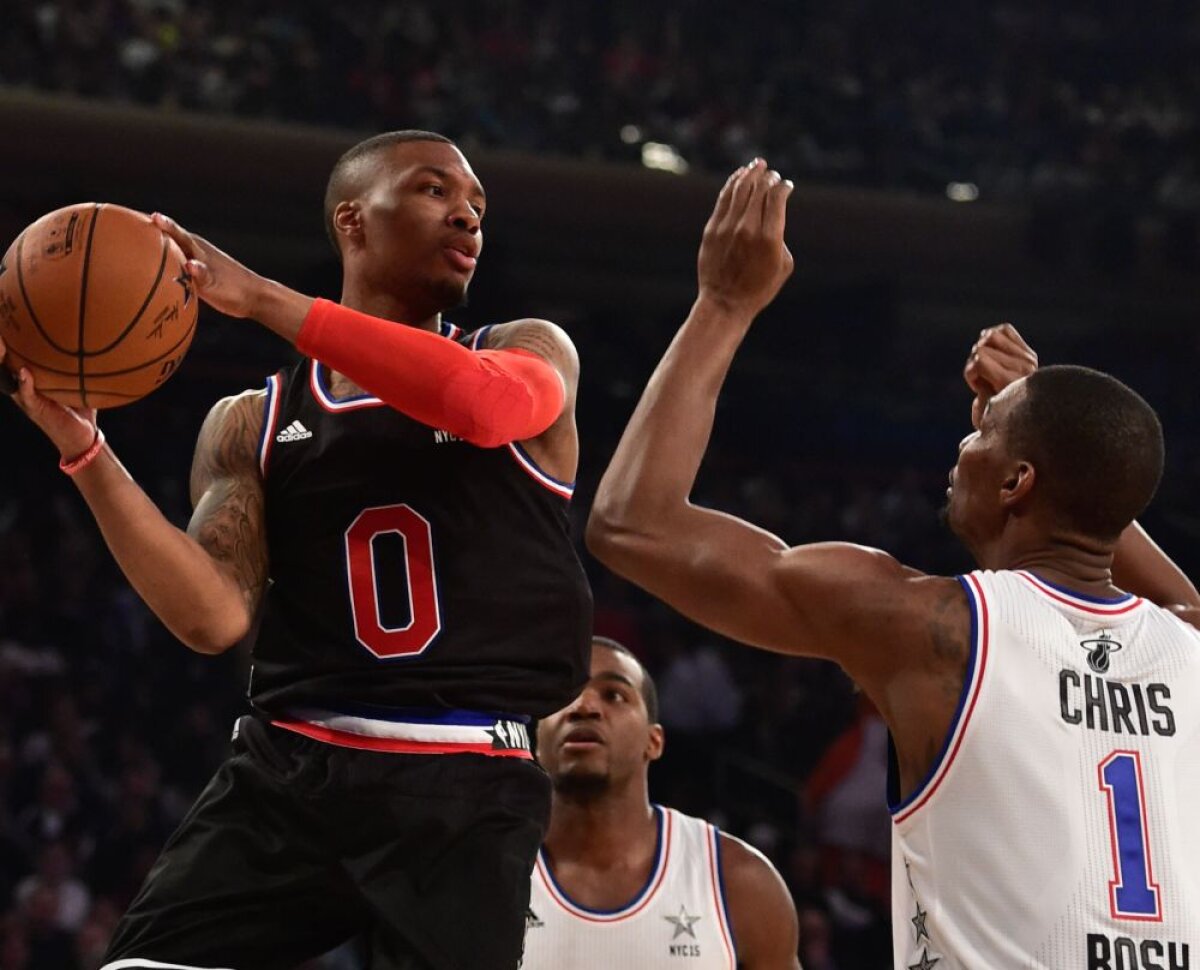 GALERIE FOTO Vestul peste Est în All Star Gameul NBA » Russell Westbrook a fost MVP