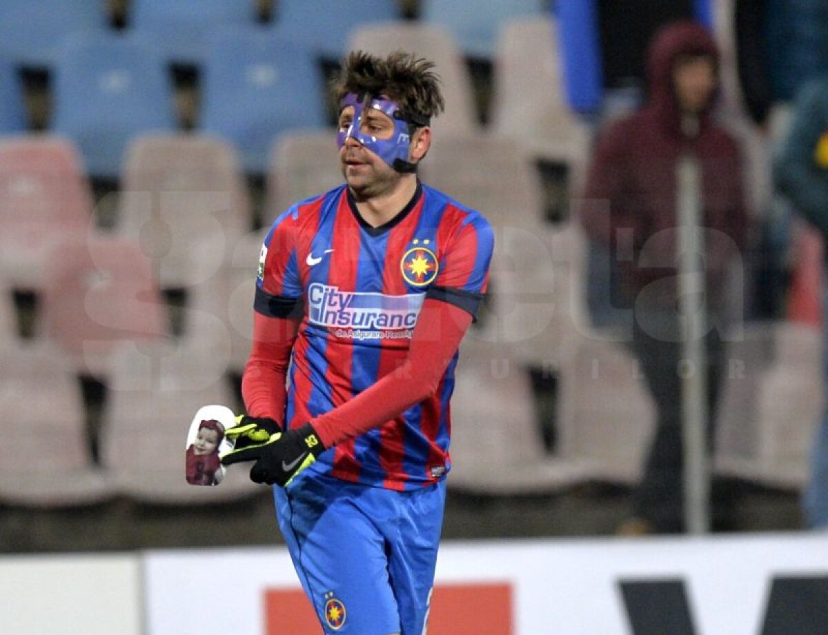 FOTO Raul Rusescu a avut un mod inedit de a sărbători golul înscris în faţa Astrei